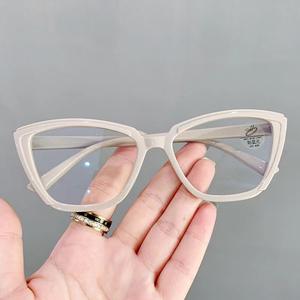 Lunettes de soleil anti-lumière bleue œil de chat tendance pour femmes, monture PC légère UV400, sans correction - Product Image 4
