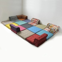 Canapé Mahjong coloré de style arabe moderne Combinaison de blocs de tofu pour villa, salon, hôtel, chambre à coucher, salle à manger Canapé design