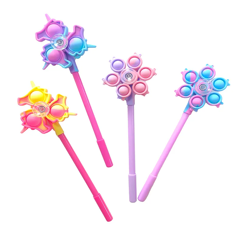 Wholesale New Stress Relief Sensory Toy Fidget Windmill Ballpoint Pen Toy For Kids & Adults