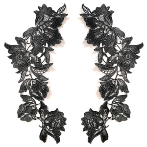 Polyester Water-Soluble Hollow Embroidery Lace Patch <strong>Sequins</strong> Floral 3D Pattern for Garment DIY Accessories <strong>Appliqued</strong> Fabric - Product Image 5