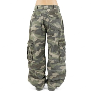 Pantalones Cargo para Hombre, Estilo Clásico, Sueltos, de Sarga 100% Algodón, Lavado a la Piedra, con Logotipo Personalizado al por Mayor - Product Image 6