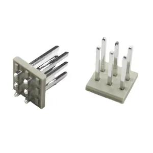 Ücretsiz örnekleri erkek molex pin başlık 4.2Mm pitch pozisyonları 2*8P 2*10P 2*12P 2*20P 02 ~ 20PINS 90 derece çift 2 sıra konektörü