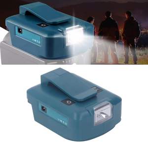 <span class=keywords><strong>ADP05</strong></span> 14,4 V/18V Lion batería USB/tipo C Puerto convertidor foco de luz adaptador de cargador al aire libre BL1830B para Mak Itas - Product Image 5
