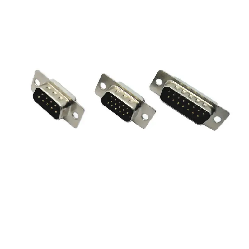 Mini conector vga db9 db15, preto ou azul da cor 9pin 15pin mini serial