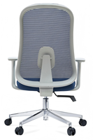 Chaise de bureau ergonomique moderne en maille avec soutien lombaire réglable et conception pivotante inclinable