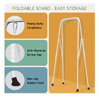 Ensemble de balançoire pliable pour tout-petits et sautillier pour bébé, utilisation intérieure et extérieure, sautillier pour bébé, balançoire sûre et durable pour la cour