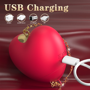 Vibrador con Forma de Labios con Diseño de <span class=keywords><strong>Fresa</strong></span>, con Vibración de Succión <span class=keywords><strong>y</strong></span> Lamido, Material de Silicona, 7 Modos de Succión, Mini USB - Product Image 3