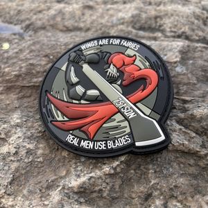 Manufacture Cartoon Bear Silicone Rubber Badges Custom Embossed Soft PVC Patches Heat Press Rubber Tag for Clothing - Product Image 1