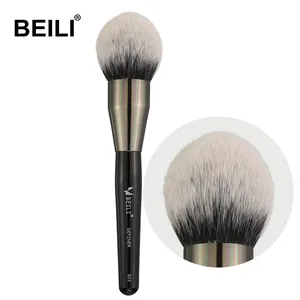 BEILI top quality single black makeup brush big powder make up brush makeup brush set private label