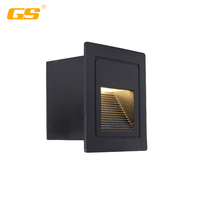 3W Outdoor Waterproof Decorative Led Encastré Step Lights Escalier d'éclairage de pied d'escalier pour couloir d'hôtel Applique murale d'escalier à LED