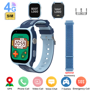 Reloj inteligente para niños 4G GPS Cámara 850mAh Batería grande Reloj inteligente resistente al agua Reloj inteligente de tela de silicona de liberación rápida para niños Reloj inteligente - Product Image 1