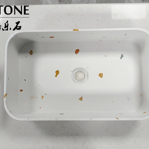 Lavabo de acrílico de <span class=keywords><strong>piedra</strong></span> artificial 2025, lavabo de mano en <span class=keywords><strong>encimera</strong></span> - Product Image 1