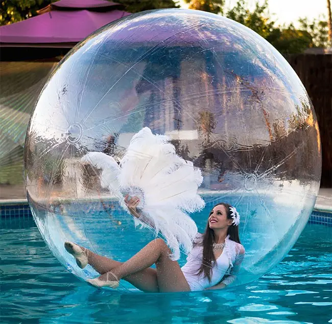 Custom Size Inflatable Water Walking Ball Dance Activities Bubble Ball Water Float Ball For Sale