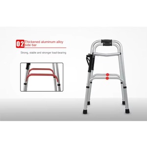 Adjustable Height Walking Aids Standing up Walking Frames Walking Assistive Device for Elderly - Product Image 5