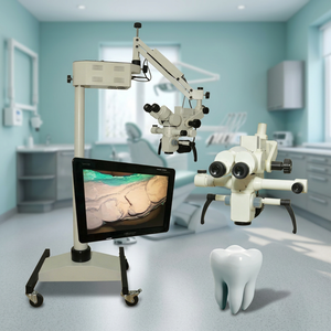 MARS MICROSCOPE DENTAIRE 5 ÉTAPE SUPPORT DE PLANCHER 25X GROS MICROSCOPE CHIRURGICAL DENTAIRE FONCTIONNEMENT... - Product Image 4