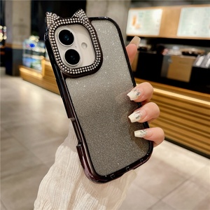 เคสโทรศัพท์มือถือแบบนิ่ม TPU ชุบโครเมียมลายหูแมว สำหรับ iPhone 11 12 13 14 15 16 Pro Max - Product Image 6