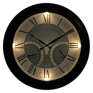 Analogique Métal Silencieux Grand Thermomètre Extérieur Étanche Digital Night Led <span class=keywords><strong>Horloge</strong></span> Murale Illuminée Or Patio Jardin <span class=keywords><strong>Piscine</strong></span> - Product Image 5