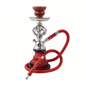 Kleines Tragbares Komplettes Glas-Shisha-Zubehör Set mit Einzel- oder Doppelschlauch – Arabische Shisha - Product Image 5