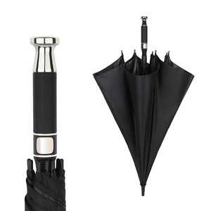 Paraguas Plegable Negro Minimalista de 8 Varillas con Apertura Automática, Protección Solar y Contra la Lluvia, de Nailon, para Viajes, Uso Adulto, Semiautomático, de Fibra de Vidrio - Product Image 1