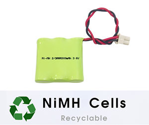 LongTTech 3.6V AAA300mAh batterie ricaricabili Ni-MH-ciclo di lunga durata, confezione da 2 per dispositivi ad alte prestazioni - Product Image 3