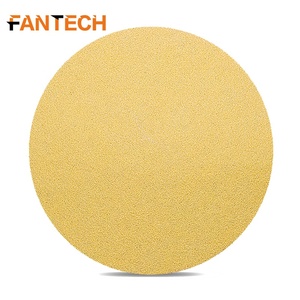 Otomotiv endüstrisi için alüminyum oksit 125mm altın renkli kum kağıdı ve deliksiz veya deliksiz ahşap - Product Image 4