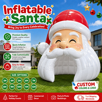 Arche gonflable géante de Noël en PVC, motif Père Noël, pour jardin, fête de Noël, entrée de centre commercial, décoration de vacances