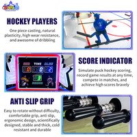 Machine de jeu d'arcade Ice Ball, table de hockey sur glace à 2 joueurs, à monnayeur, avec structure métallique et support en anglais