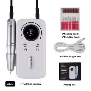 เครื่องเจียรเล็บไฟฟ้าไร้สายแบบชาร์จได้ 45000 รอบต่อนาที แบบพกพา ทำจากพลาสติก สำหรับทำเล็บมือและเล็บเท้า - Product Image 5