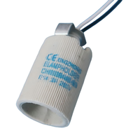 Douille en céramique pour lampe halogène électrique, base de lampe à vis E27, tension 250V, marque AK-TECH, garantie 2 ans