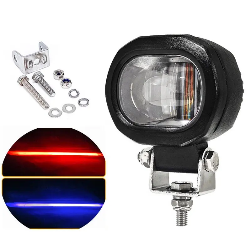 48V Work Tail Danger Strobe Spot Amber Beacon Lamp Green Blue Red Zone Line Arc Led Forklift Safety Warning Turn Signal Light