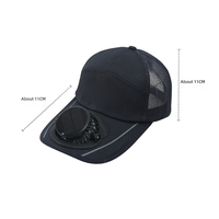 Gorra de Béisbol Personalizada con Energía Solar, Recargable, con Mini Ventilador, Sistema de Refrigeración, Protección Solar para Deportes al Aire Libre, Regalo Promocional