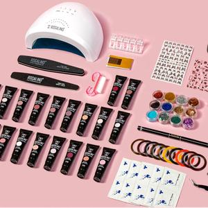 <span class=keywords><strong>ROSALIND</strong></span> Kit professionnel de décoration d'ongle en poly gel de haute qualité avec <span class=keywords><strong>lampe</strong></span> <span class=keywords><strong>uv</strong></span> pour les débutants en extension de manucure - Product Image 1