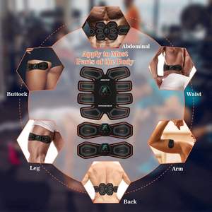 Parches EMS para Músculos Abdominales, Juego de 3 Piezas, Entrenador Muscular Abdominal Portátil, Ejercitador Abdominal, Parches de Acupuntura Cervical - Product Image 6