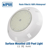 Lampe LED murale LanVol 295 mm grande taille pour piscine, étanche IP68, RGB, en PC, télécommandée, angle de faisceau 120°, 2 m