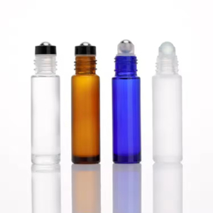 10ml Capacity Amber <b>Glass</b> Roller Bottle Empty Bottle With Metal Rollerball For Homemade Beauty Products - Product Image 5