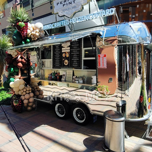 รถเข็นอาหารสแตนเลสแบบเคลื่อนที่ได้รถขายอาหารเคลื่อนที่ได้รถขายอาหารมีอุปกรณ์ครบครันผลิตจากสเตนเลส - Product Image 1