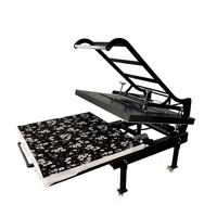 Presse à chaud industrielle 40x48 pouces (100x120 cm) pneumatique grand format pour sublimation et impression à plat