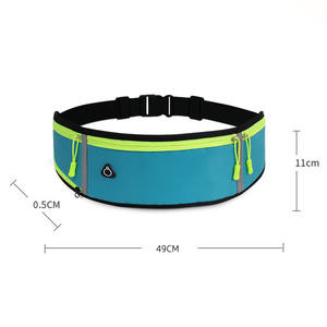 खेल चल रहा कमर बैग महिलाओं को पुरुषों के लिए निविड़ अंधकार आरामदायक जिम पिछाड़ी बैग सुरक्षा चिंतनशील टेप साइकल चलाना फोन के मामले में बेल्ट चल - Product Image 2