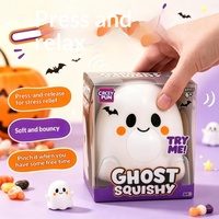 Ensemble de jouets en caoutchouc souple fantômes amusants, blanc et violet, pour les enfants de 6 ans et plus Cwy