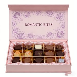 Scatola per Macaron Personalizzata Economica di Lusso Rosa con Apertura Scorrevole e Custodia in Plastica Trasparente - Product Image 3