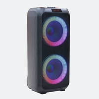 2x10 inç woofers büyük güç ses şarj edilebilir bafle parti ses kutusu arabası hoparlör