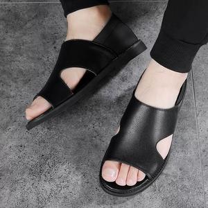 Sandales pour hommes - Nouvelles tongs plates et légères de style estival pour hommes d'âge moyen - Chaussures de plage tendance pour l'extérieur - Product Image 3