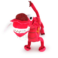 Peluche personnalisée Dragon Rouge, jouet en peluche doux, mascotte brodée, poupée Dragon Géant Chinois pour cadeau de Nouvel An