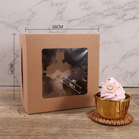 Cajas para cupcakes con capacidad para 12 cupcakes, soportes de grado alimenticio, cajas de transporte de panadería con ventanas e inserción para magdalenas, magdalenas y pasteles