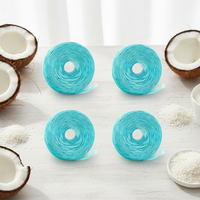 Fil dentaire tissé extensible infusé à l'huile de coco pour un nettoyage en profondeur des dents