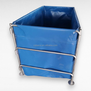 Équipement d'élevage de poissons de grande taille certifié CE, en PVC robuste + tube galvanisé, couleur personnalisée, pour la culture de tilapias - Product Image 6