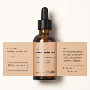 Tùy chỉnh dính 10ml 20ml 30ml <span class=keywords><strong>50ml</strong></span> chai bao bì Nhãn dán nhãn cho tinh dầu ô liu chai - Product Image 2