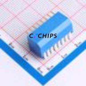 DP-08BP DIP Switch Through hole Component (THT) Switch Piano Key 8 2.54mm Blue - Product Image 2