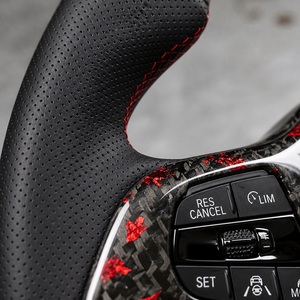 Volante Deportivo <span class=keywords><strong>M</strong></span> Personalizado en Cuero Negro Perforado para BMW F10 F30 F31 F32 F20 E92 E71 X6 E71 X5 E70 M3 M4 M5 M6 F36 - Product Image 6