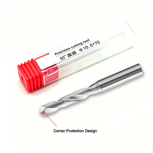 Foret en carbure d'aluminium HRC55, revêtement TiAlN, refroidissement externe, foret hélicoïdal 3D/5D, outil de perçage CNC pour métaux - Product Image 3
